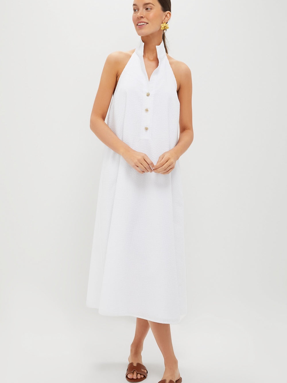 Tuckernuck White Seersucker Jagger Dress